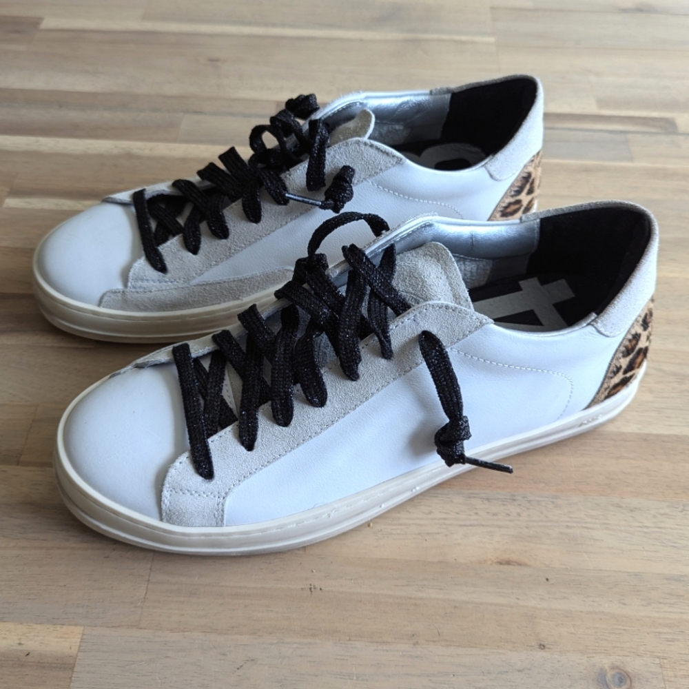P448 Calf Skin Cheetah Sneakers